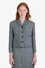 Gucci 2025 Black/White Boucle Cropped Jacket Size 40