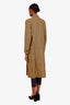 Balenciaga Yellow/Black Houndstooth Hourglass Coat Size 40