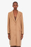 Burberry Brown Wool Cashmere Peacoat Size US 10