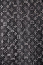 Louis Vuitton Black/Grey Silk Wool Metallic Logo Fringe Scarf