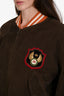 Gucci x Barneys New York 2017 Brown Corduroy Patchwork Varsity Jacket Size 52