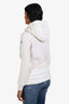 Doudoune légère en maille blanche Moncler, taille S