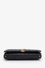 Saint Laurent Black Becky YSL Monogram Leather Chain Wallet Bag