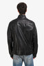Versace Black Leather Biker Jacket Size 52 Mens