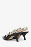 Christian Dior Black Leather J'Adior Slingback Heels Size 40