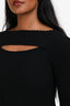 Anine Bing Black Ribbed Knit Lora Maxi Long Sleeve Dress Size Small