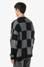 Off-White 2013 Black/Grey Checkered Wool Cardigan Size XL Mens