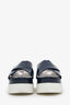 Miu Miu Blue Patent Criss Cross Sandals Size 38