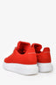 Alexander McQueen Red Knitted Oversized Sneakers Size 37.5