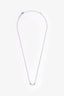 Tiffany & Co. White Gold and Diamond 'T Smile' Pendant Necklace