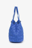 Christian Dior Blue Canvas Cannage Panarea Tote Bag