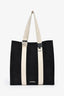 Jacquemus Black/Cream Cotton Logo Tote Bag