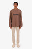 Loro Piana Beige Cotton Straight Leg Pants Size 33 Mens