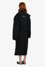 JW Anderson Black Wool Long Belted Coat Size S