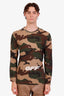 Chemise à manches longues Off-White à motif camouflage avec logo, taille M pour homme