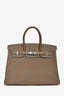 Hermès 2015 Etoupe Togo Leather Birkin 35