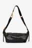 Christian Dior 2025 Black Crinkled Leather Small 'D-Journey' Hobo Bag