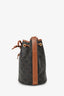 Celine Brown Triomphe Monogram Canvas Small Drawstring Bucket Bag