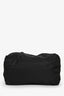 Prada Black Nylon Patent Strap Duffle Shoulder Bag