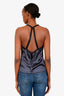 Pre-loved Chanel™ Grey Silk Lace Tank Top Size 38