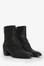 Giuseppe Zanotti Black Pebbled Leather Ankle Boots Size 44 Mens