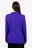 Ralph Lauren Purple Label Purple Double Breasted Cashmere Blazer Size 12