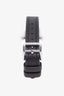 Hermès Stainless Steel Black Epsom Leather Mini model Heure H Watch 21 mm
