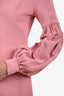 Alexis Pink Crepe V-Neck Mini Dress Size Small