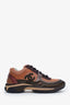 Pre-loved Chanel™ Brown Mesh Interlocking CC Logo Sneakers Size 39.5