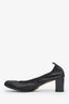 Pre-loved Chanel™ Black Lambskin Patent Cap Toe Pumps Size 41