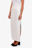 Loewe White Denim Asymmetrical Maxi Skirt Size 34