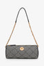 Versace Black/White Quilted Wool Medusa Pochette Shoulder Bag