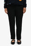 Stella McCartney Black Cinched Waist Tapered Pants Size 44
