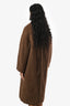 Max Mara Runway Brown Alpaca Cashmere Teddy Coat Size 0