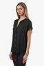 Vince Black Chiffon Sleeveless Blouse Size S