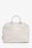 Louis Vuitton White Epi Leather Alma PM Top Handle With Strap