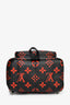 Louis Vuitton Black/Red Coated Canvas Monogram Palm Springs Back Pack