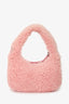 Miu Miu Pink Shearling Wander Hobo Bag