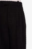 Gucci Black Cotton Silk Tweed Trousers Size 38