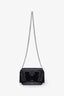 Givenchy Black Leather Suede Studded Clutch with Strap