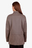 Loro Piana Taupe Cotton Roadster Villa d'Este Zip Up Jacket Size M