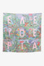 Hermès Pink/Multicolour Silk Eleftheria by Elias Kafouros Scarf 90