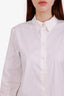 Prada White Poplin Button Down Shirt Size 44