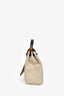 Hermès 2021 Beton/Rouge Canvas Leather Herbag 31