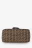 Fendi Zucca Canvas Mini Mamma Baguette Pink Resin Chain Shoulder Bag