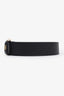 Gucci Black Leather Belt with Interlocking G Detail