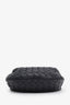 Bottega Veneta Black Leather Intrecciato Mini Jodie Top Handle Bag