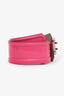 Burberry Pink Patent Leather Wide Waist Belt Size 32 80