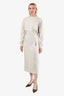 Robe longue sweat Isabel Marant gris chiné taille 38