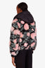 Moncler Pink/Blue Fox Fur 'Morens' Jacket Size 0